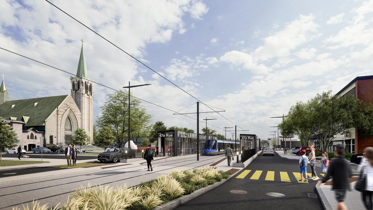Maquette de la future station de tramway