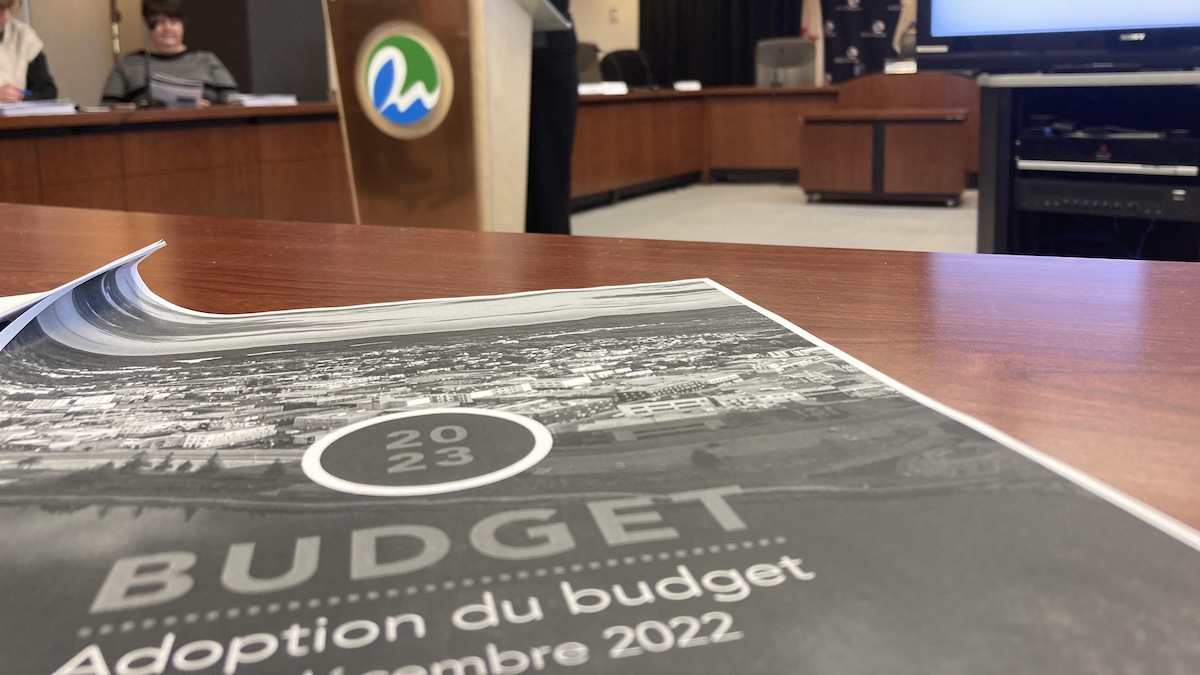 La page couverture du budget 2023 de la Ville de Rouyn-Noranda.