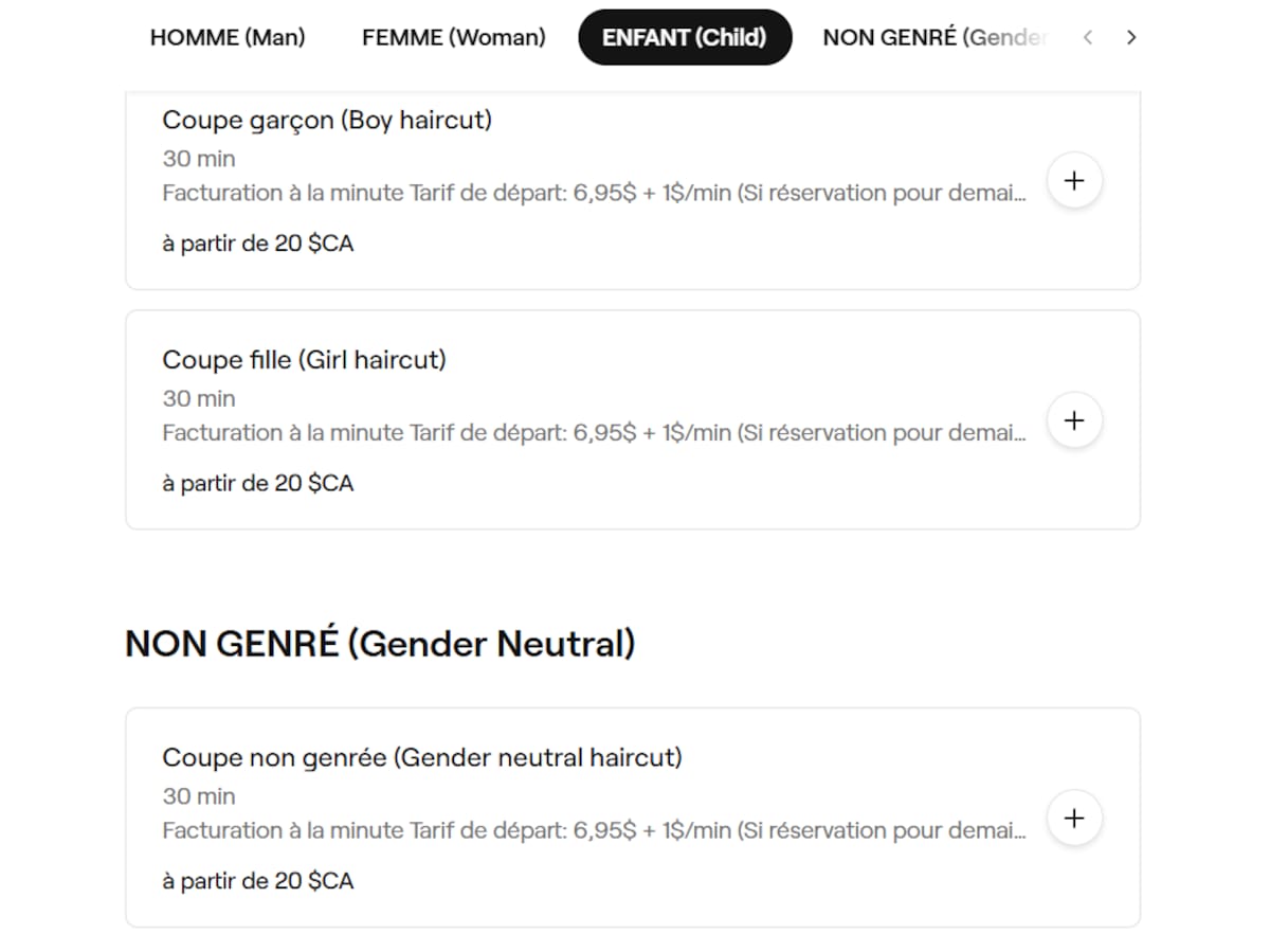 Modification on the website of Station10 to accomodate non-binary individuals