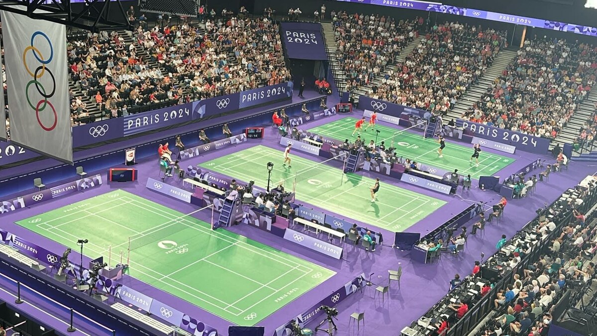 Badminton courts at the Paris Olympic Games