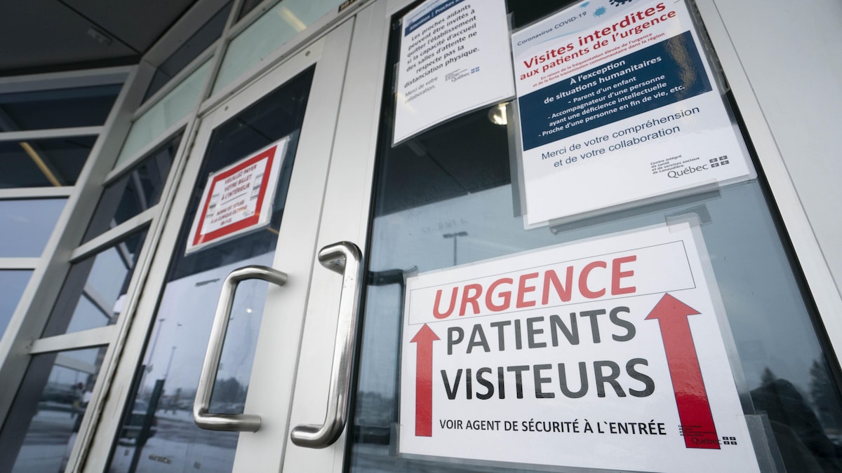Entrée du centre hospitalier régional de Lanaudière, à Joliette, au Québec.