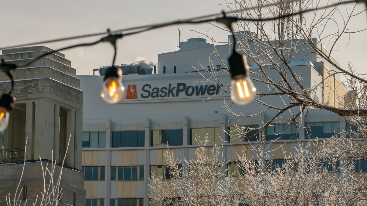 Les bureaux de SaskPower à Regina, en Saskatchewan, en janvier 2023.