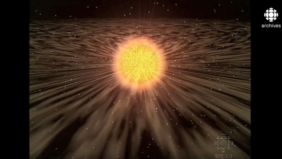 Un soleil incandescent projette des neutrinos à travers l'espace. 
