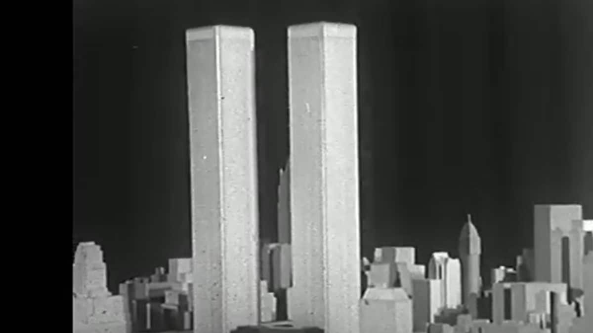 Maquette des tours jumelles du World Trade Center datant de la fin des années 1960.