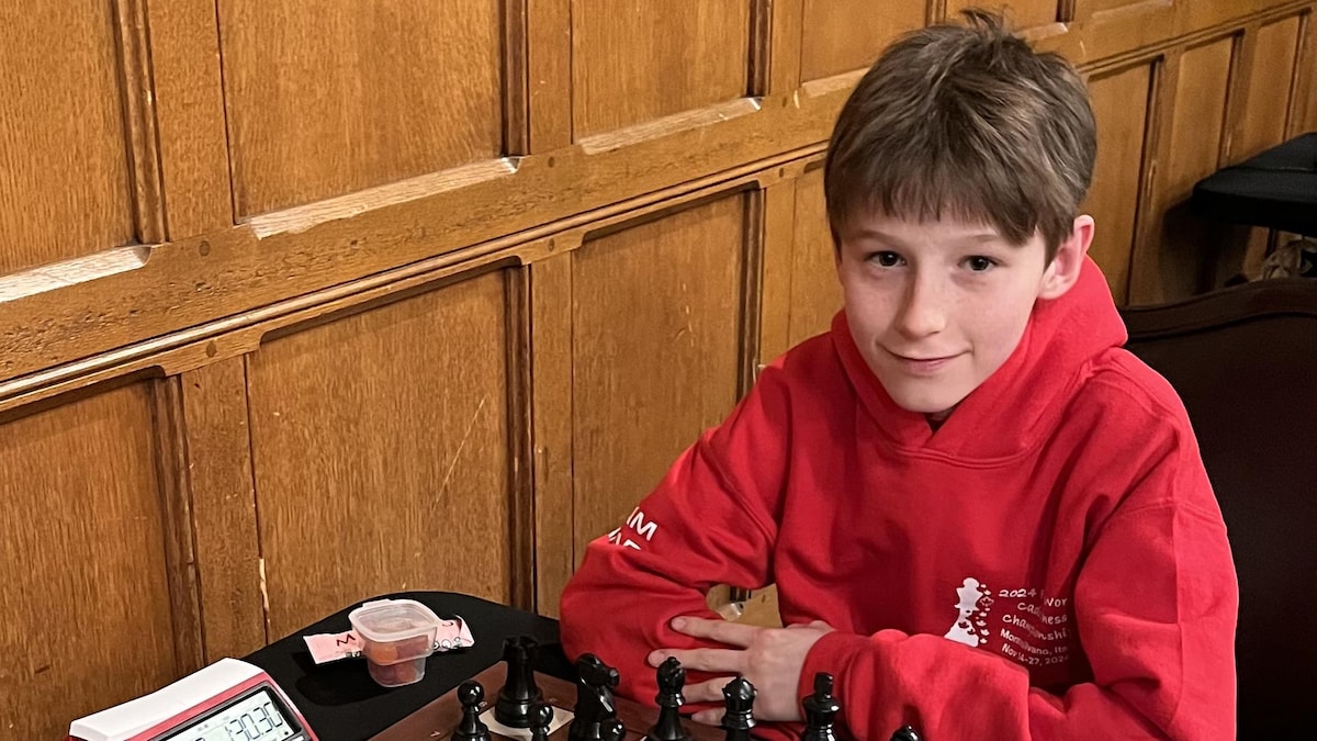 Le jeune Néo-Écossais Calix Marchand revient sur le Mondial junior d’échecs