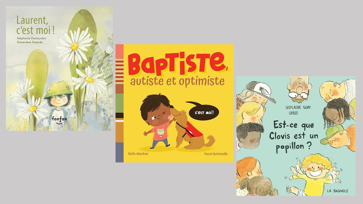 Visuels de 3 livres pour les enfants sur le thème de l'autisme