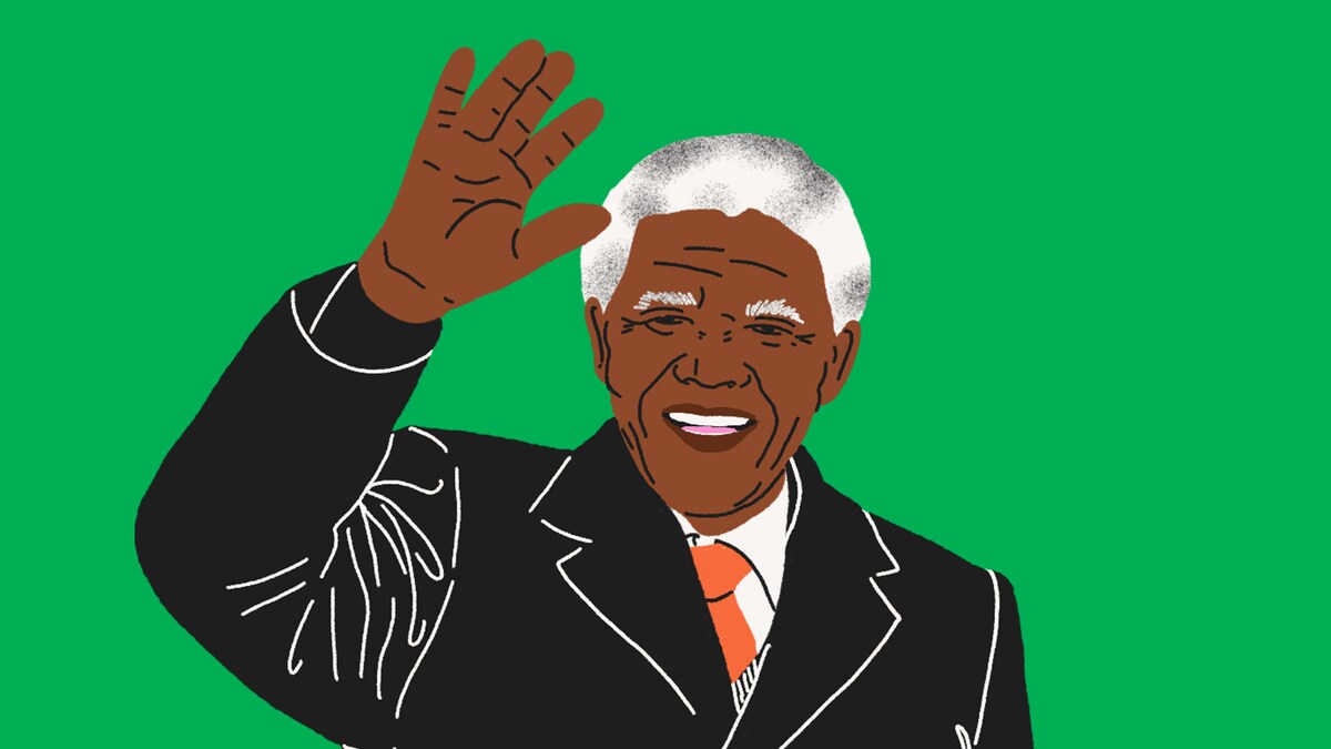 Une illustration de Nelson Mandela.