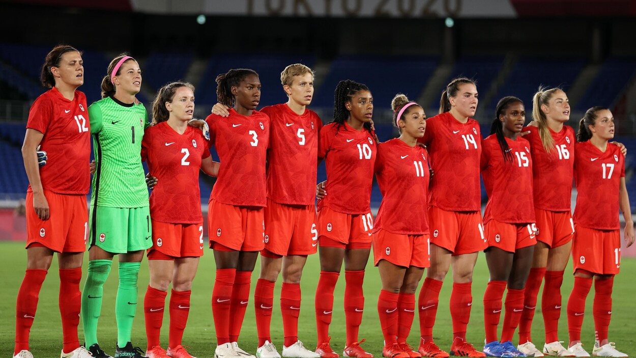 Presque Impossible De Trouver Un Maillot Des Championnes Olympiques De Soccer Feminin Radio Canada Ca
