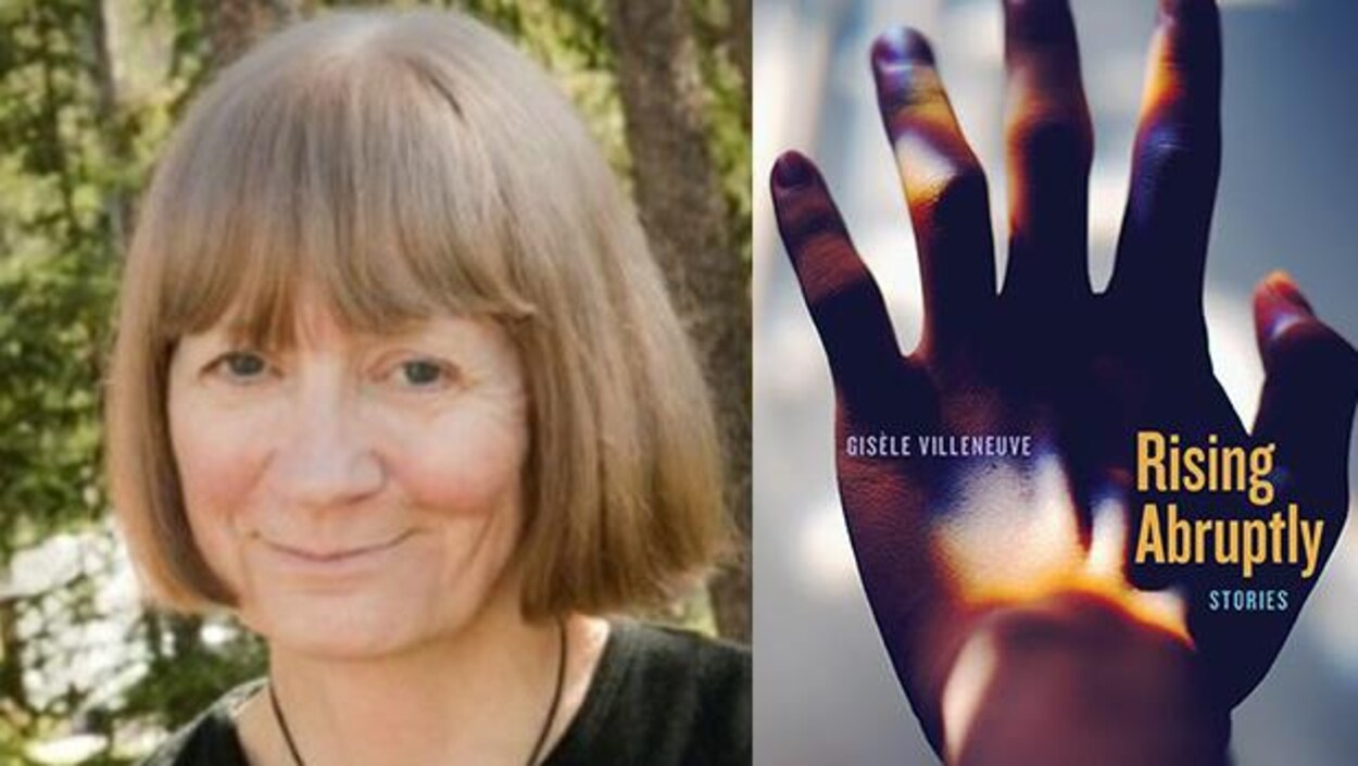 Gisèle Villeneuve et la couverture du livre