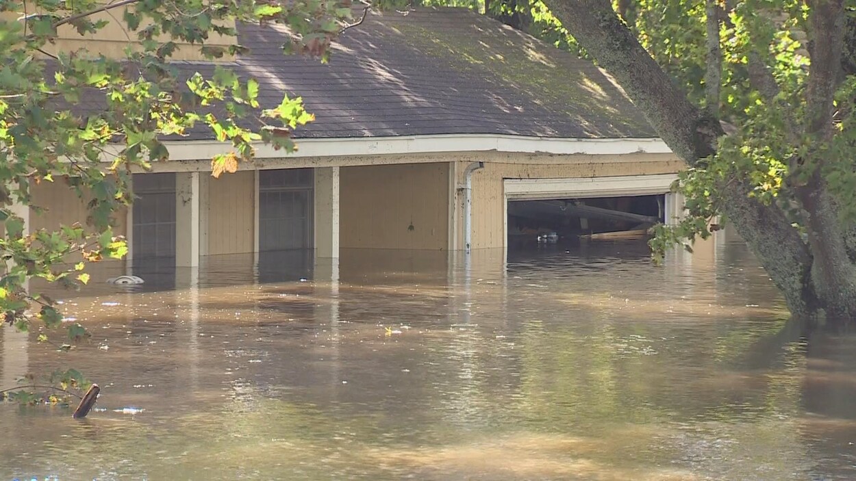 La maison de Terry Drohan le lendemain des inondations du 10 octobre 2016