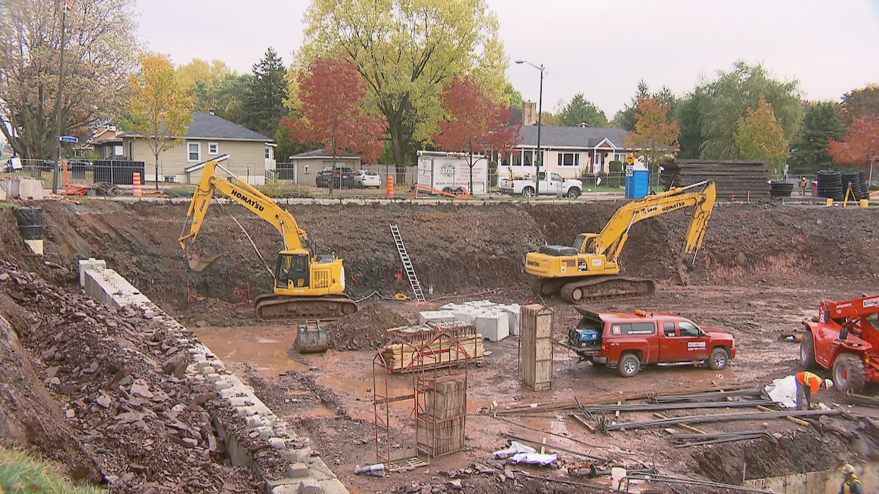Le chantier du projet immobilier Le Charles-Huot