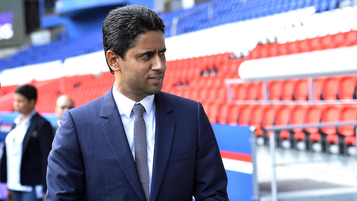 Le président du Paris Saint-Germain, Nasser Al-Khelaifi