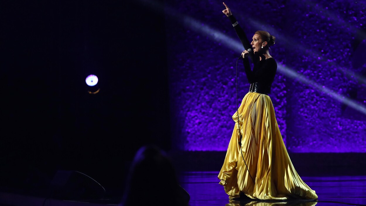 Céline Dion sur scène.