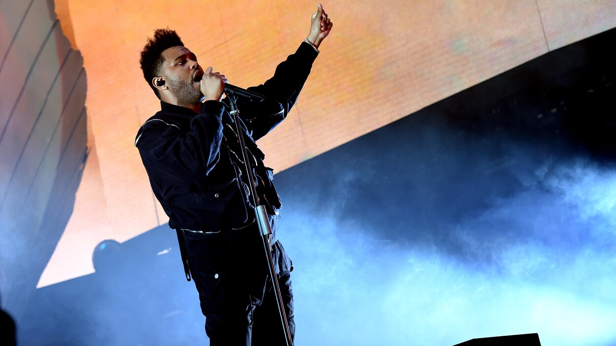 The Weeknd en concert en 2018.