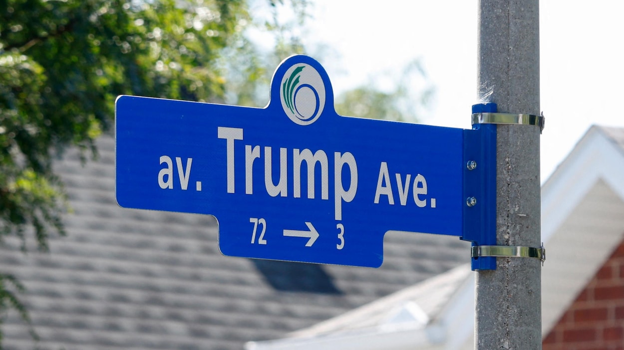 La police d’Ottawa enquête sur une possible vente du panneau de l’avenue Trump disparu