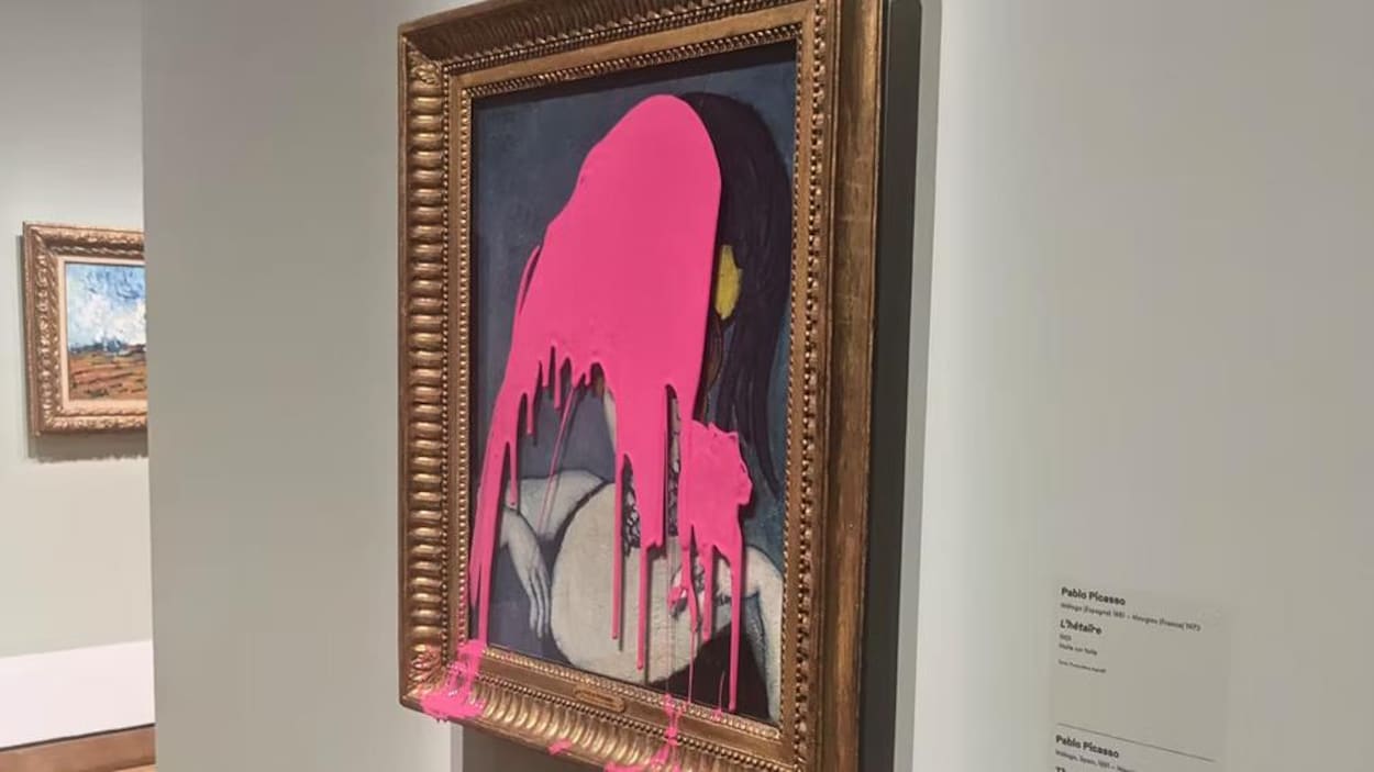 Un Picasso vandalisé par un militant écologiste au Musée des beaux-arts de Montréal