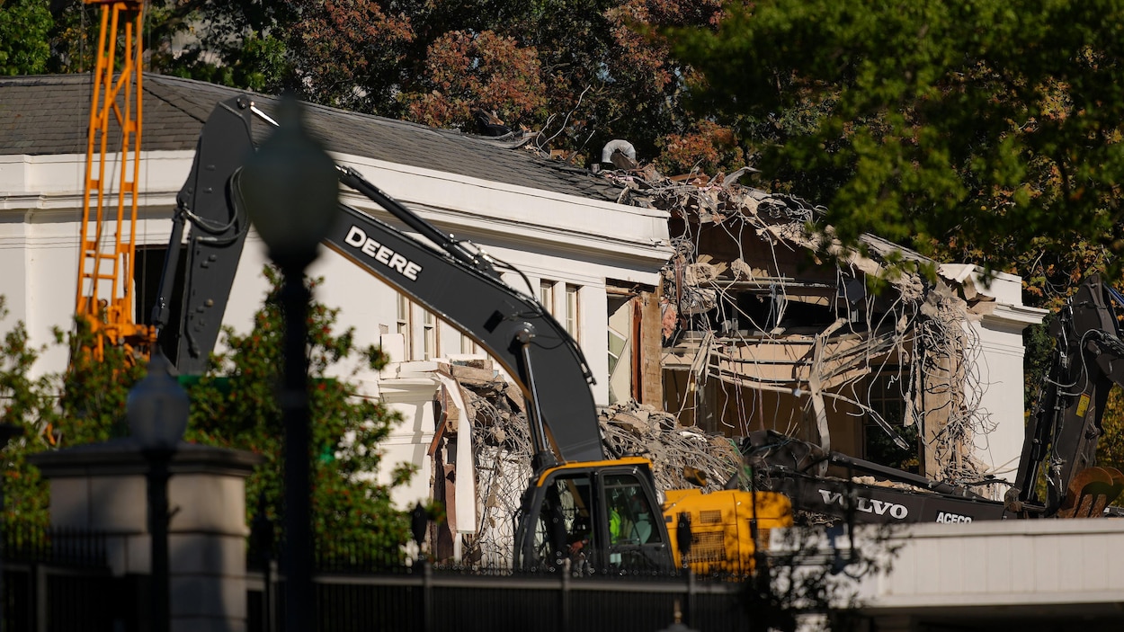 Une aile de la Maison-Blanche détruite pour une salle de bal | Brève ...