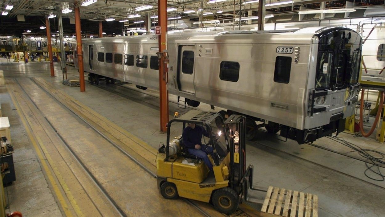 L'usine de Bombardier à La Pocatière.