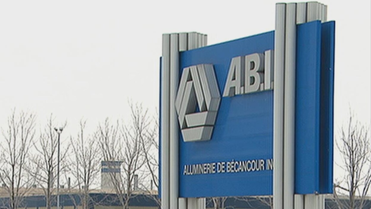 Affiche extérieure d'ABI, Aluminerie de Bécancour