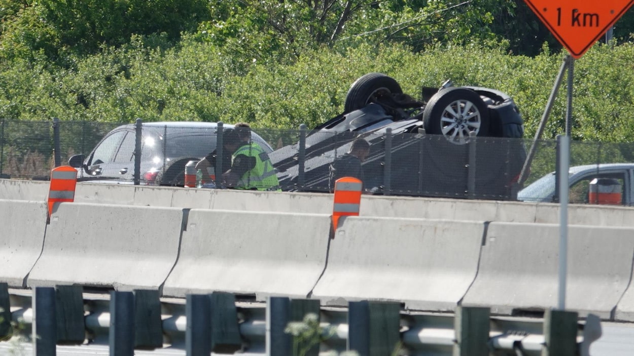 L’autoroute 20 ouest fermée en raison d’une collision majeure à Boucherville