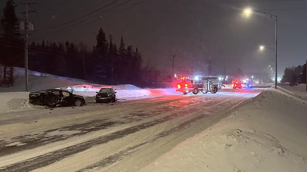 Conditions routières difficiles au Saguenay