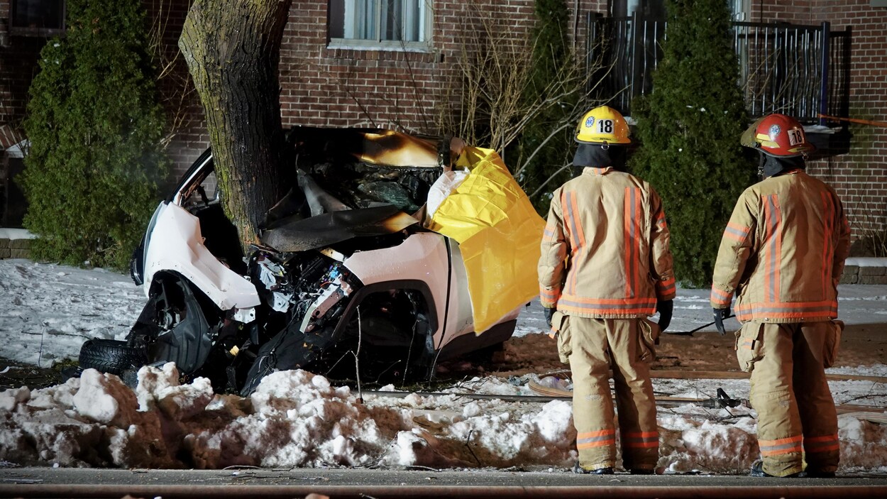 MontréalNord accident mortel lorsqu’une automobile percute un arbre