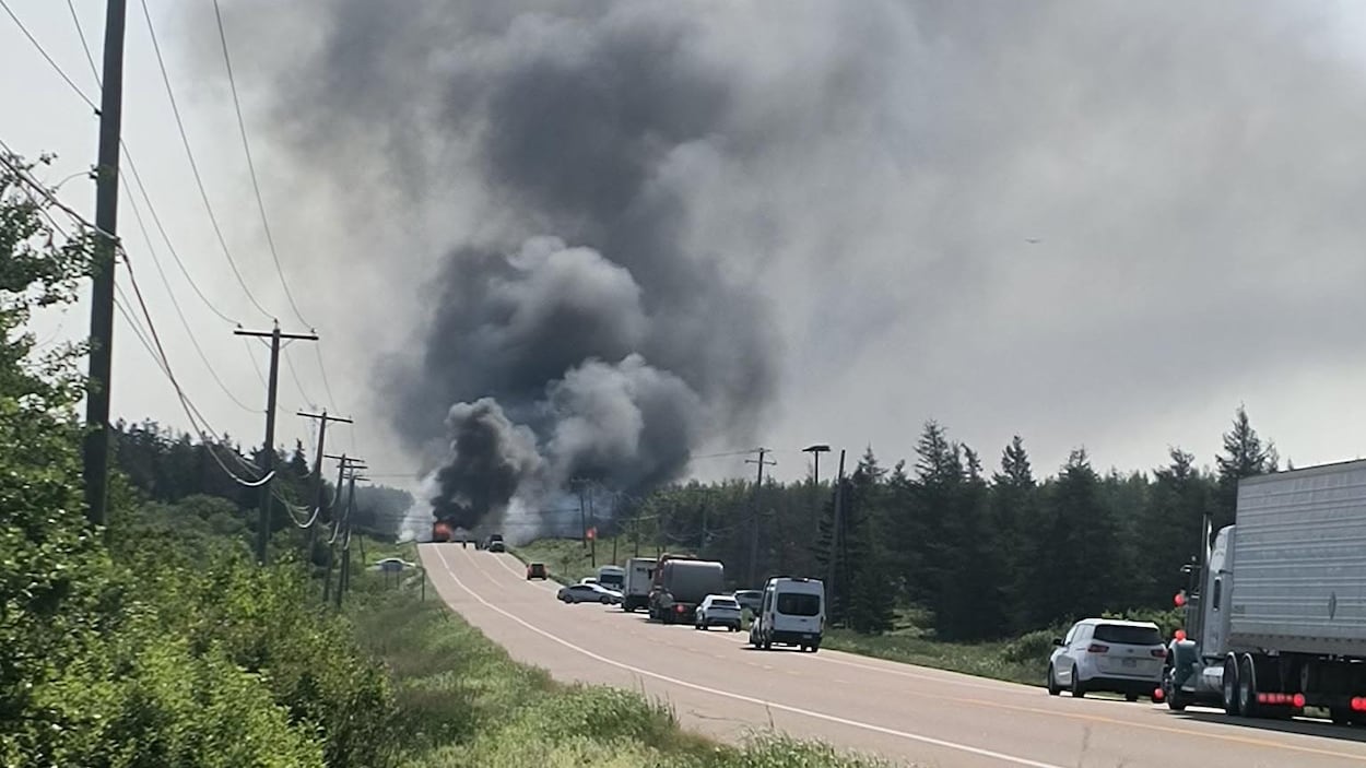 Accident majeur près du pont de la Confédération