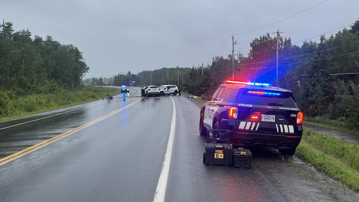 Collision frontale sur la route 170 à Métabetchouan-Lac-à-la-Croix