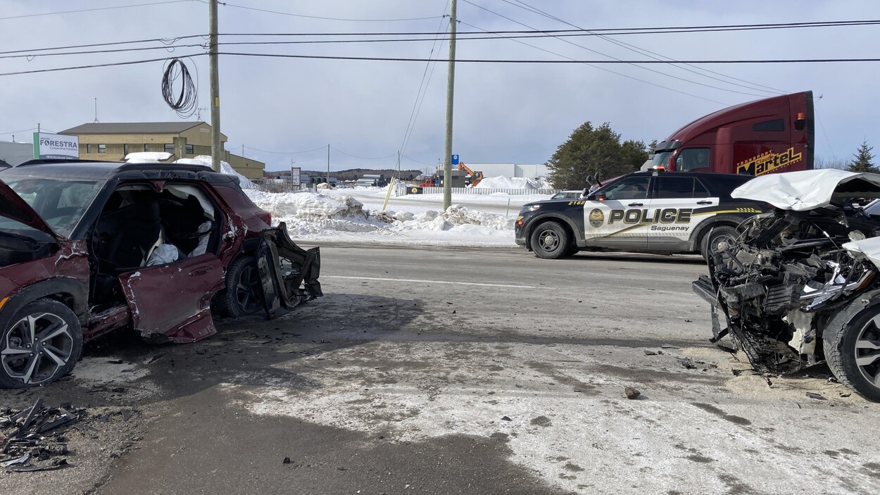 Collision sur le boulevard Talbot à Laterrière