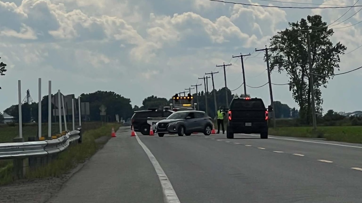 Grave accident de la route à Maskinongé