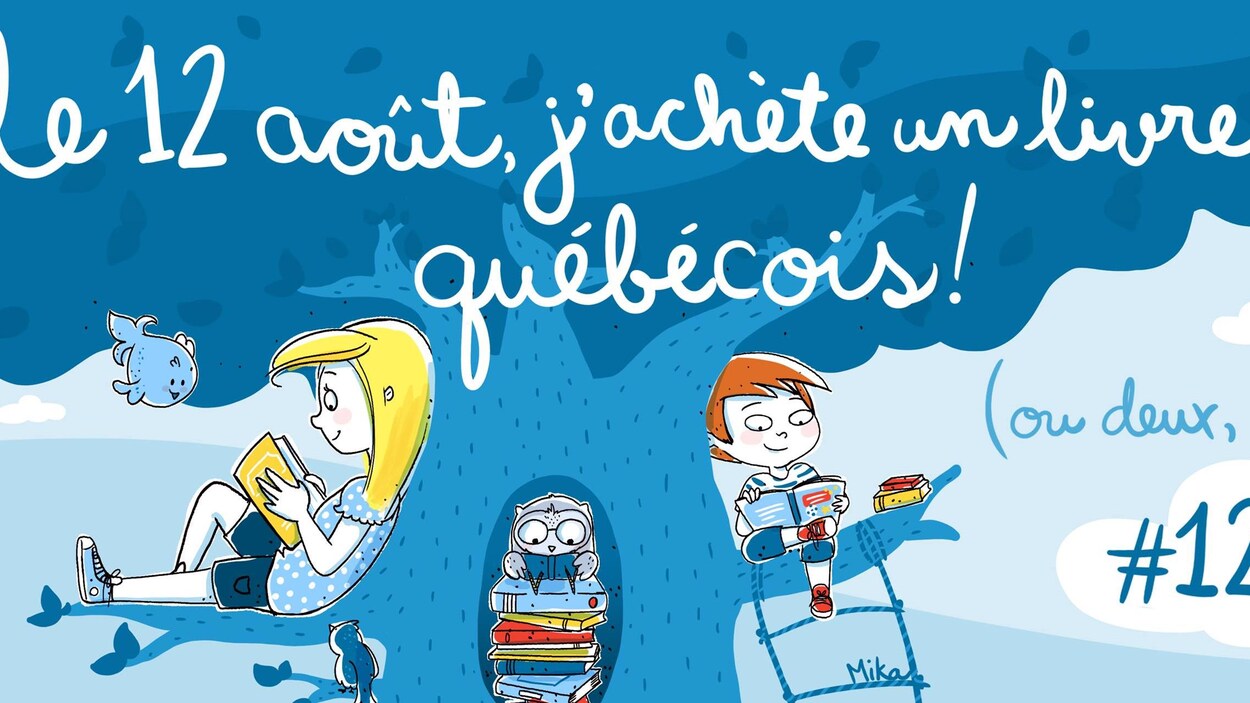 L'affiche de Mika pour l'événement Le 12 août, j'achète un livre québécois L'affiche de Mika pour l'événement Le 12 août, j'achète un livre québécois