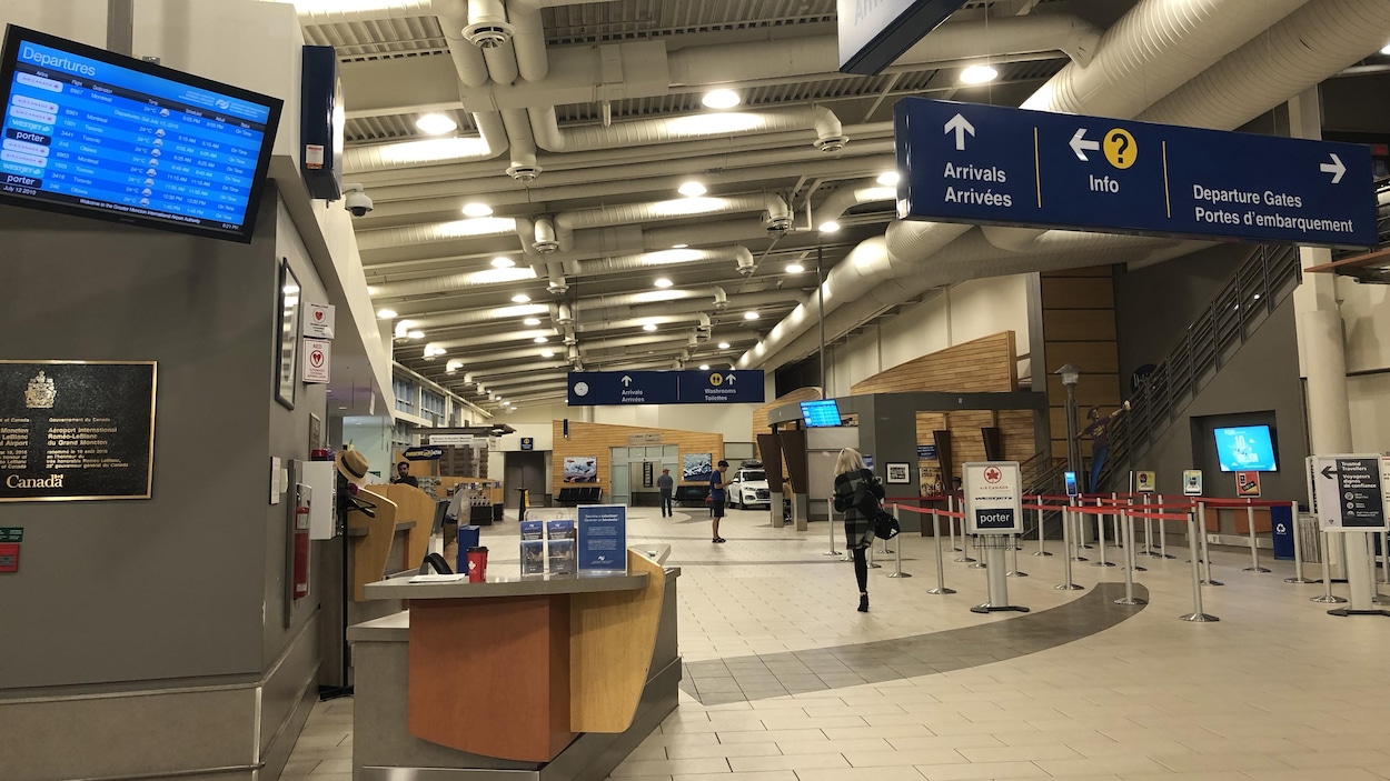 Intérieur de l'aéroport de Moncton le 12 juillet 2019.