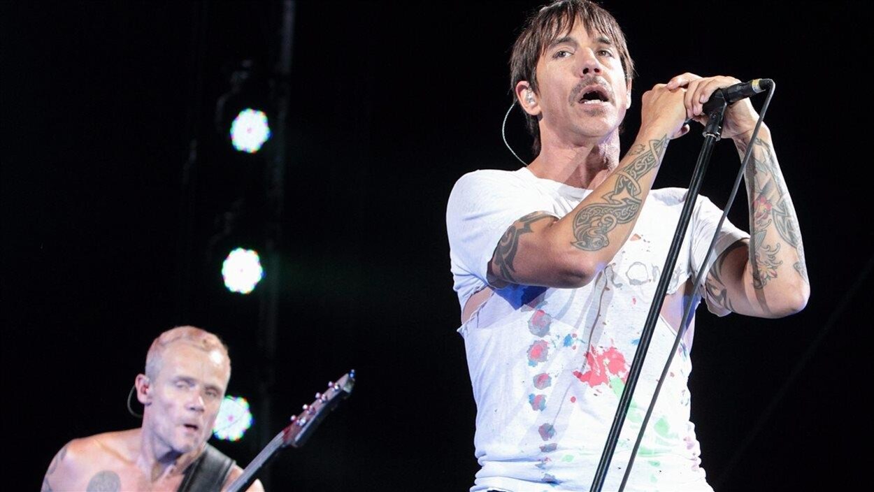 Flea et Anthony Kiedis, du groupe Red Hot Chili Peppers Flea et Anthony Kiedis, du groupe Red Hot Chili Peppers