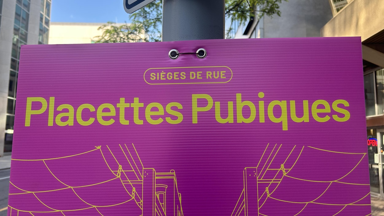 « Placettes pubiques » : une erreur de français sur une affiche fait réagir à Ottawa