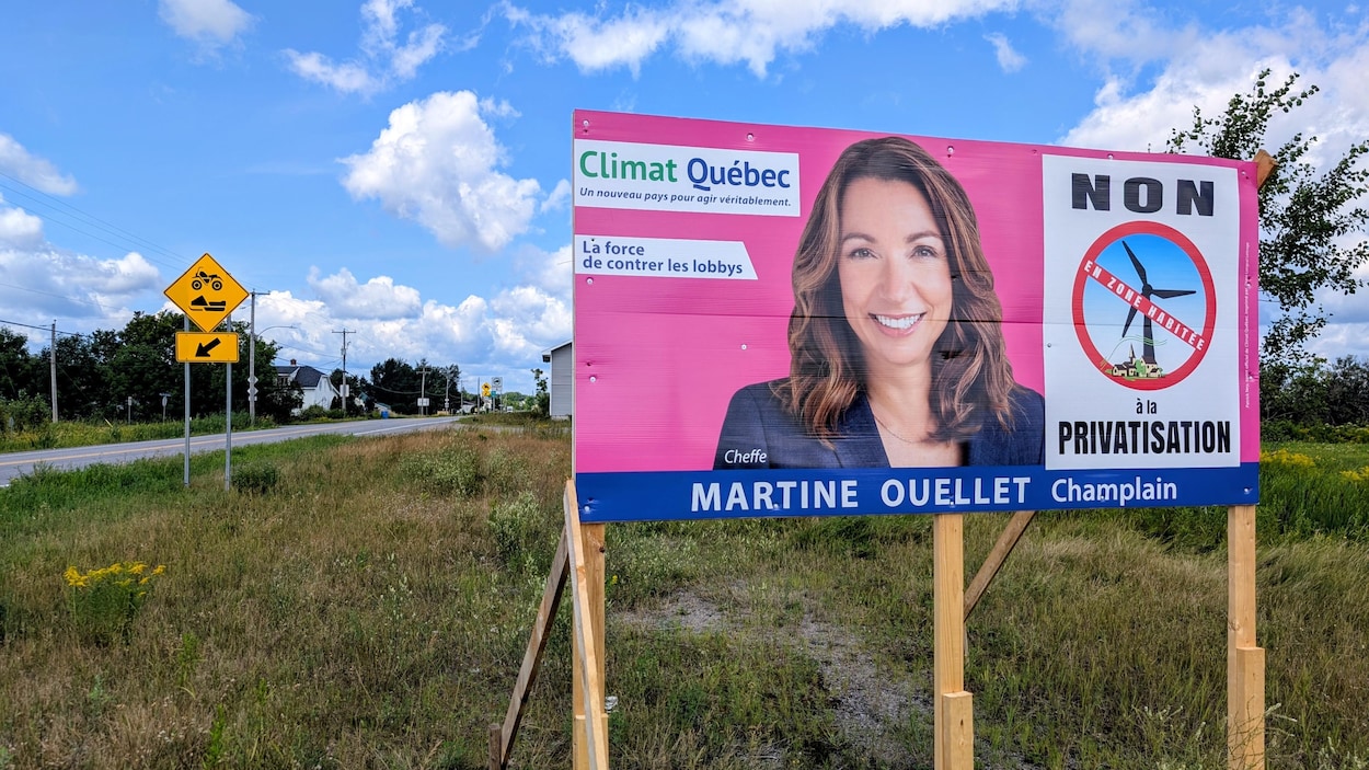 Déjà des pancartes électorales dans la circonscription de Champlain