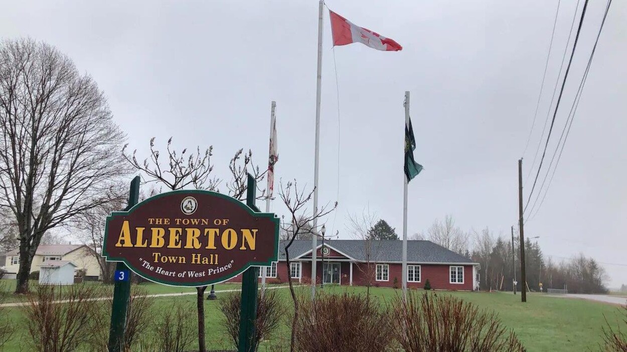 L'hôtel de ville d'Alberton.