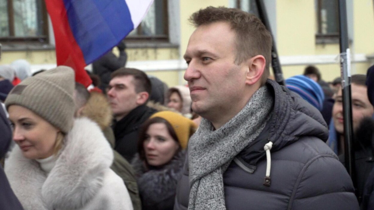 Alexei Navalny parmi les manifestants Alexei Navalny parmi les manifestants