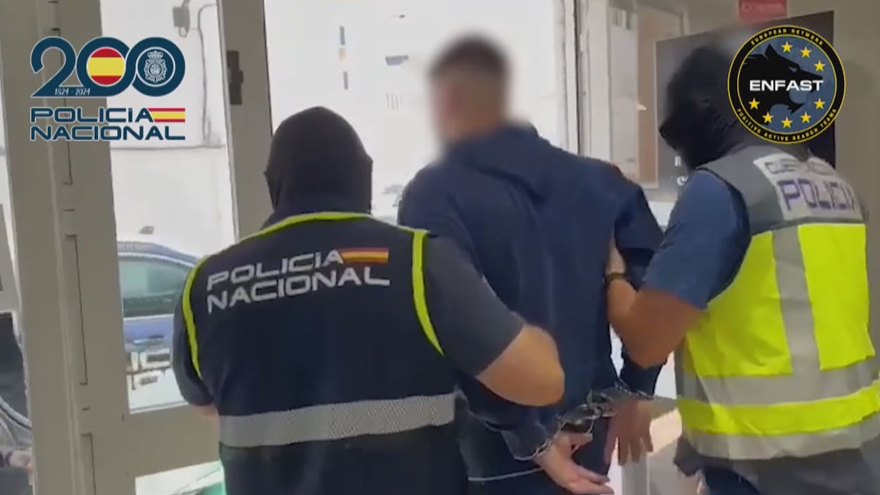 Les images de l’arrestation d’All Boivin en Espagne dévoilées