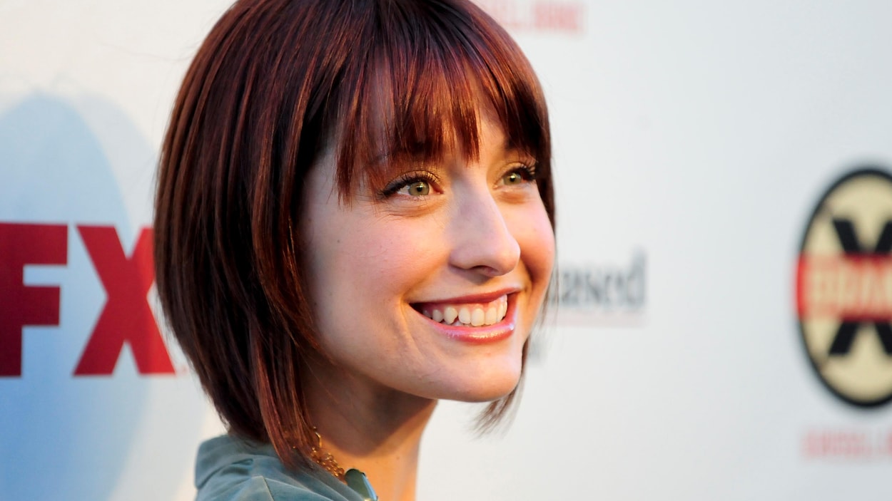 Portrait de l'actrice Allison Mack. Portrait de l'actrice Allison Mack.
