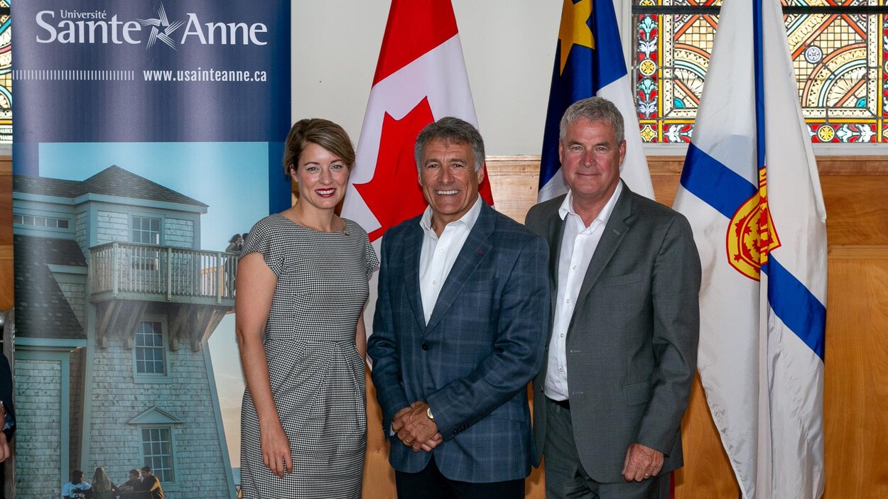 Mélanie Joly, Allister Surette et Gordon Wilson.