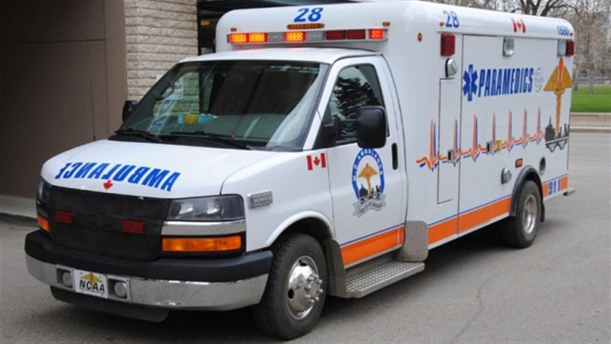 Une voiture du service ambulancier de Saskatoon MD Ambulance