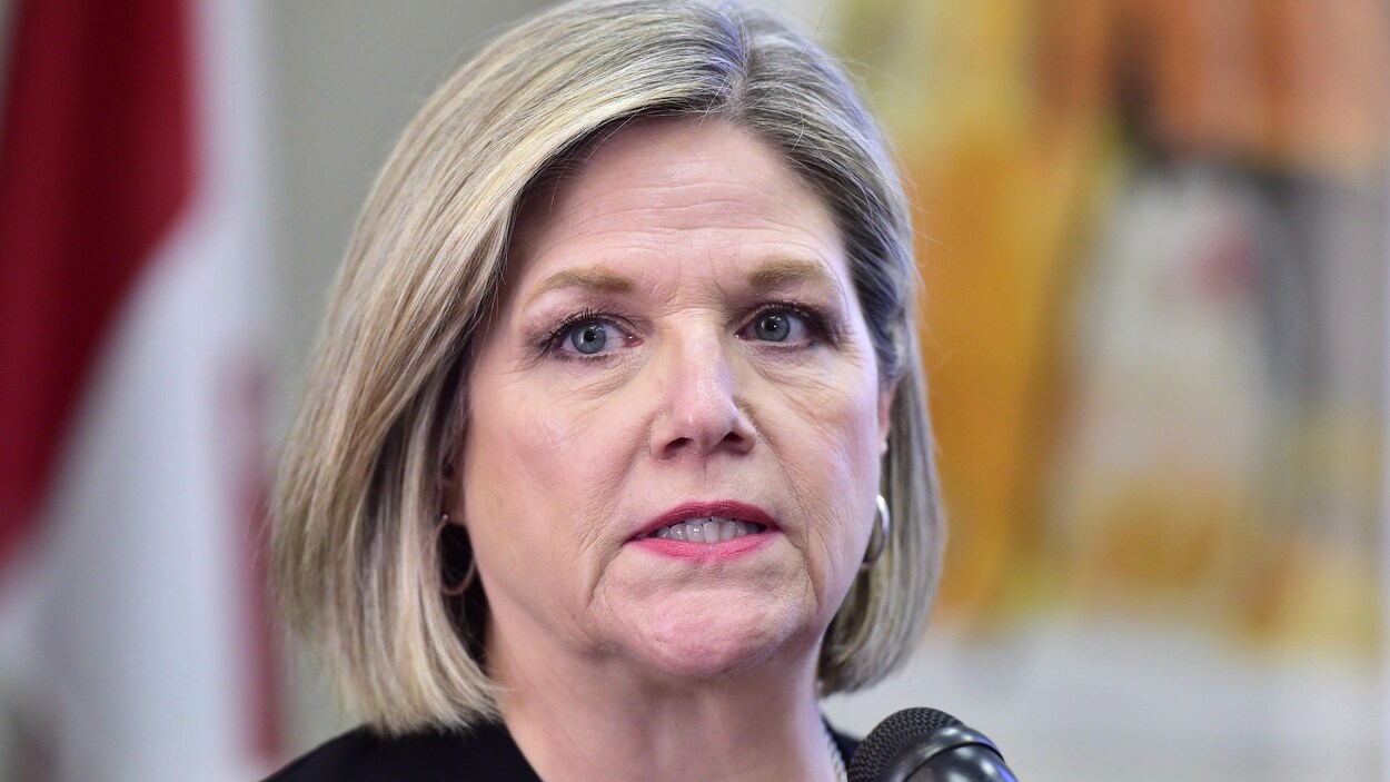 La chef du Nouveau Parti démocratique ontarien, Andrea Horwath La chef du Nouveau Parti démocratique ontarien, Andrea Horwath