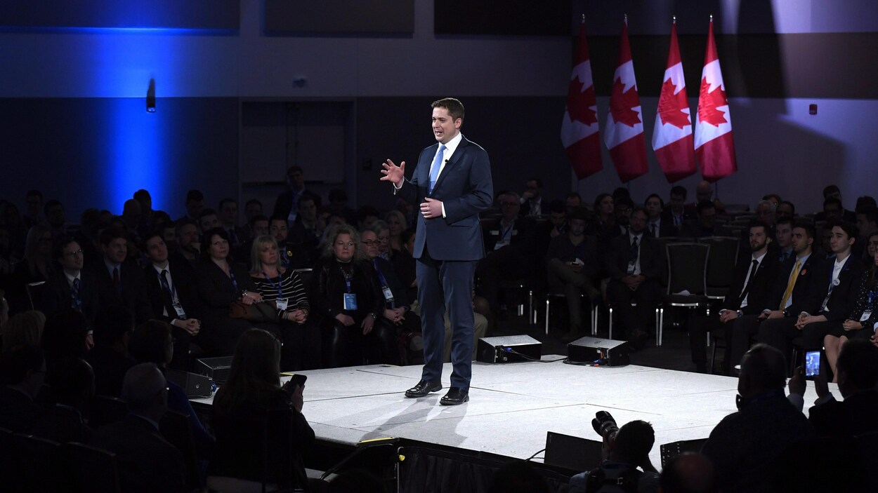 Le chef du Parti conservateur du Canada, Andrew Scheer, a prononcé un discours lors de la Manning Networking Conference, le 9 février 2018, à Ottawa.