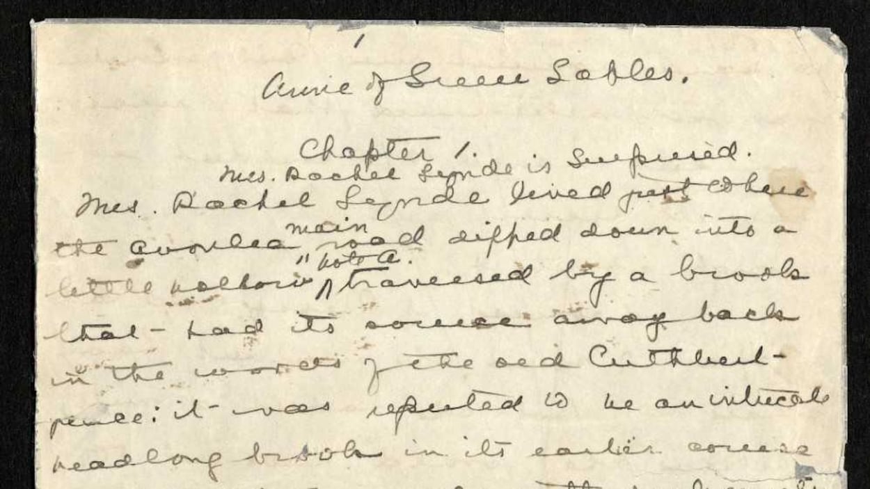 Une page de manuscrit.