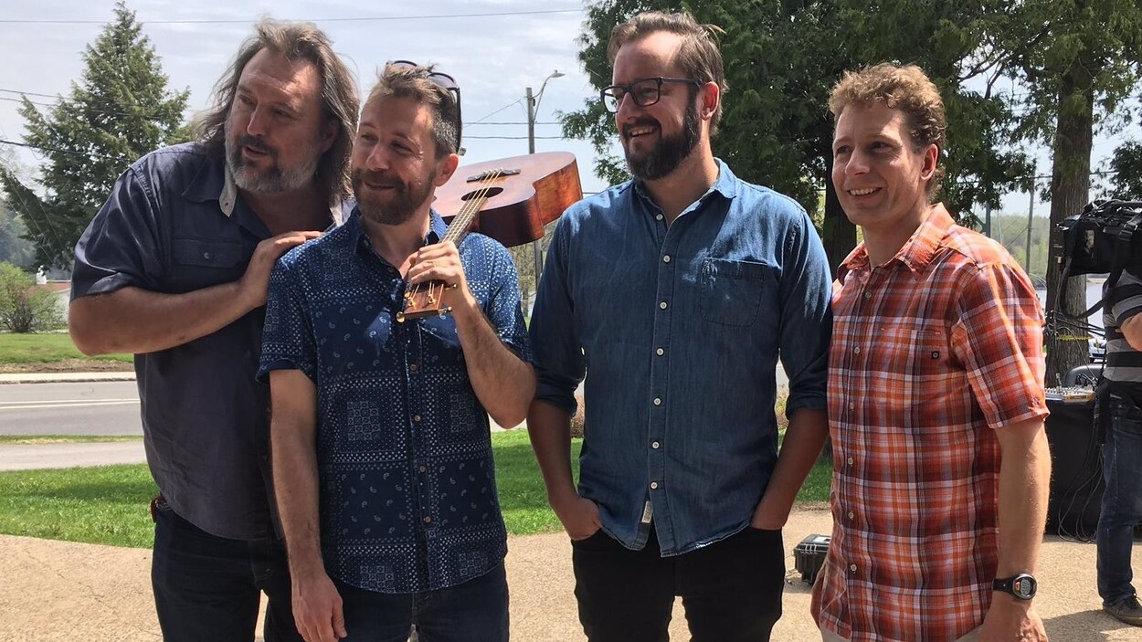 De gauche à droite : Bryan Perro, Jeannot Bournival , Rémi-Pierre Paquin et Frédéric Dion. De gauche à droite : Bryan Perro, Jeannot Bournival , Rémi-Pierre Paquin et Frédéric Dion.