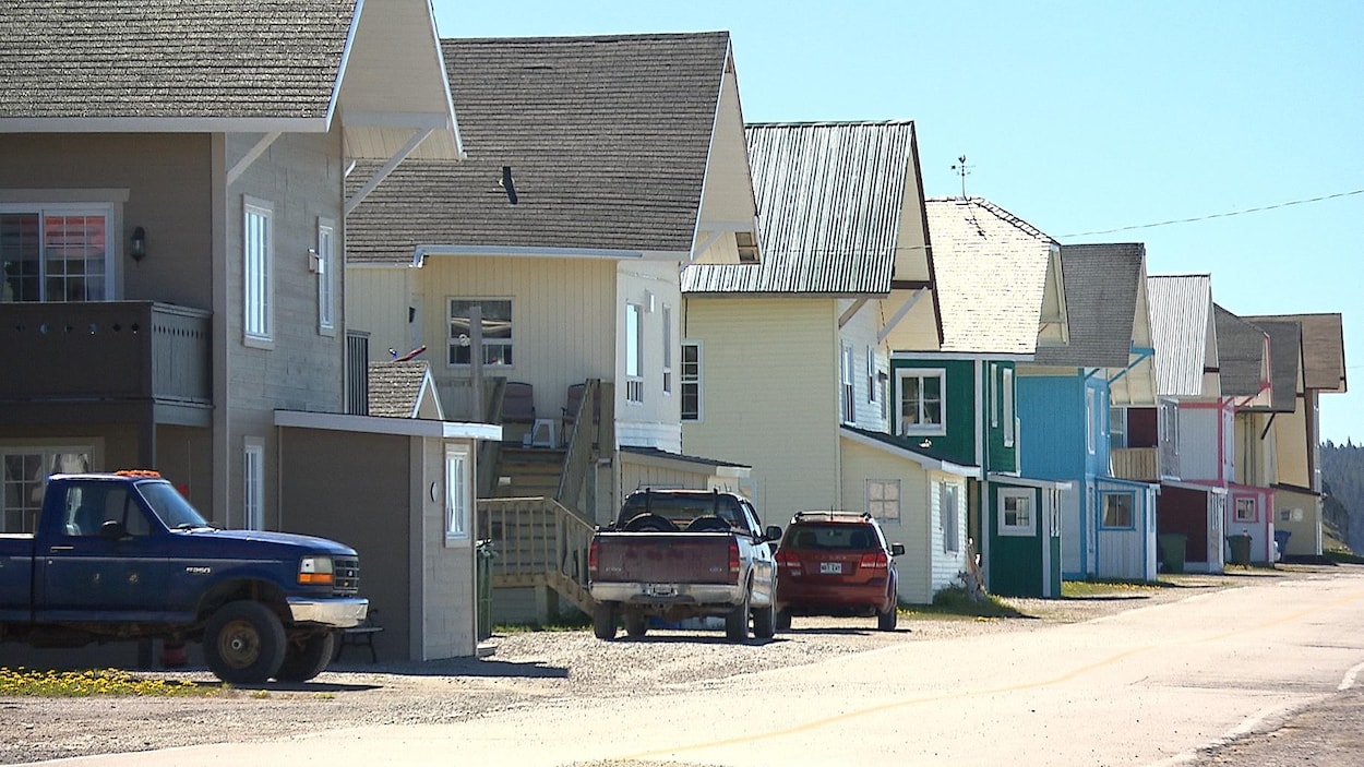 Le village de Port-Menier, sur l'île d'Anticosti Le village de Port-Menier, sur l'île d'Anticosti