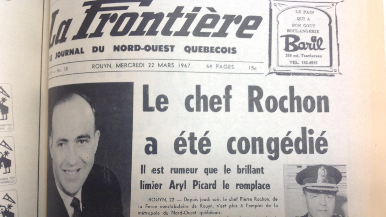 Il y a 50 ans, le chef de la police de Rouyn était congédié ICI.RadioCanada.ca