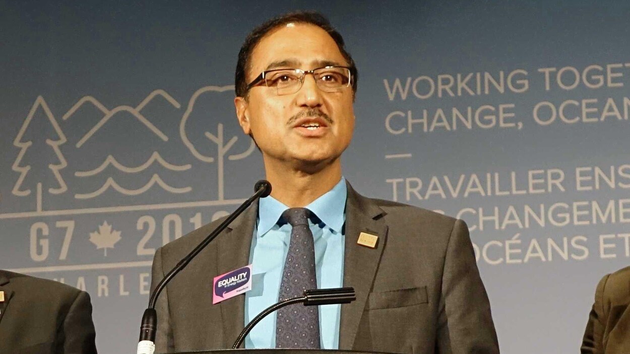 Le ministre des Ressources naturelles, Amarjeet Sohi, le 20 septembre 2018 à Halifax.