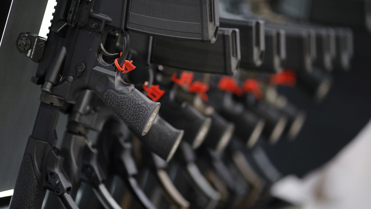 Des armes à feu en rangée Des armes à feu en rangée