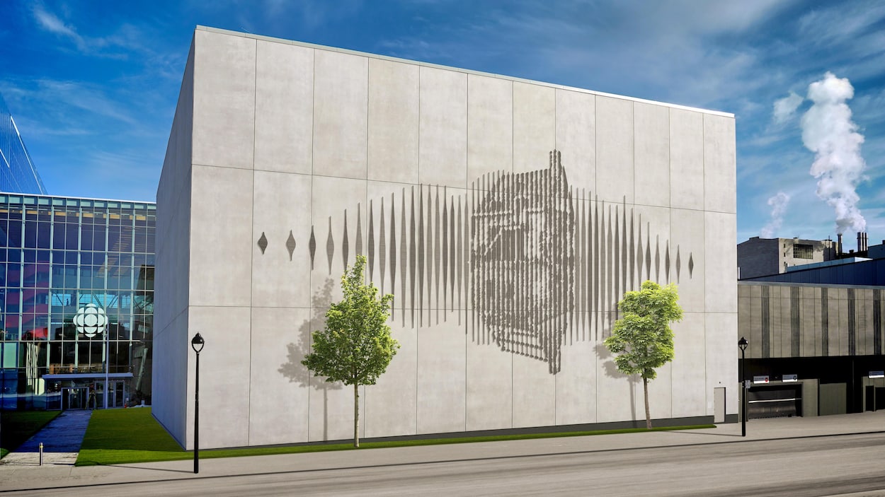 Un des murs de la nouvelle Maison de Radio-Canada sera orné d'une oeuvre d'art inspiré, entre autres, par la maison historique Hubert-Lacroix.